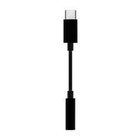 AISENS - A109-0385 USB-C naar audio-converter in Apple-stijl, USB-C/M-Jack 3,5/H, zwart, 15 cm - thumbnail
