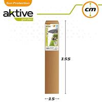 Parasol Aktive 300 x 240 x 300 cm Grijs Hout Ø 300 cm - thumbnail