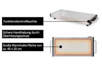 Unold Elena 58845 Warmhoudplaat RVS (geborsteld) - thumbnail