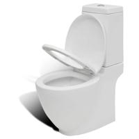 Toilet met afvoer achter keramiek wit - thumbnail