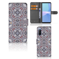 Sony Xperia 10 III | Bookcase | Flower Tiles - thumbnail