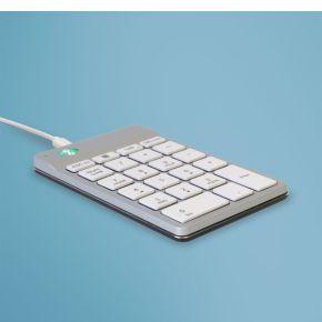 R-GO Tools Numpad Break Numeriek toetsenbord Kabelgebonden Ergonomisch Wit