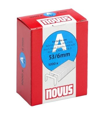 Novus Nietjes 53/6 2000 stuk(s) 106441900 Afm. (l x b) 6 mm x 11.3 mm