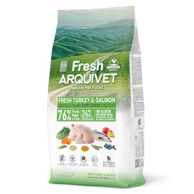 ARQUIVET Fresh Puppy Kalkoen en Zalm - halfvochtig hondenvoer - 10kg