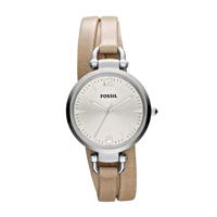 Horlogeband Fossil ES3197 Onderliggend Leder Beige 12mm - thumbnail