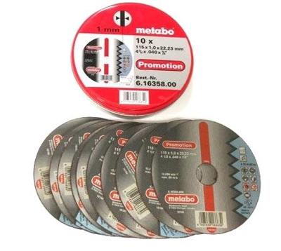 Metabo 616358000 Doorslijpschijvenset RVS