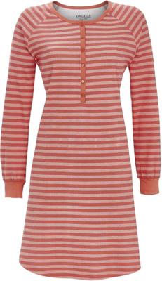 Warm rood nachthemd strepen