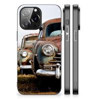 iPhone 14 Pro Max Silicone Back Case Vintage Auto - thumbnail