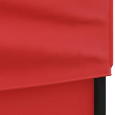 Partytent inklapbaar met zijwanden 3x6 m rood - thumbnail