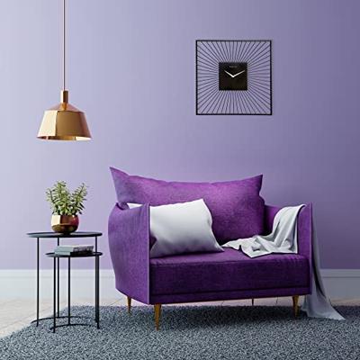 NeXtime Wandklok Vierkant 45x45x15 cm Zwart/Metaal NeXtime Wandklok Vierkant 45x45x15 cm Zwart/Metaal