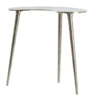 Light & Living Organische Bijzettafel 'Linos' 53 x 30cm, kleur Nikkel - thumbnail