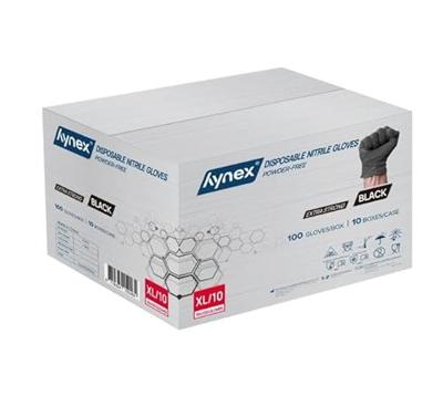 Handschoen hynex nitril xl zwart 5gr 100 stuk