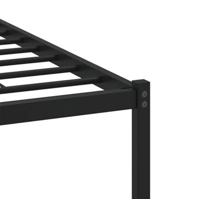 Bedframe met hoofdbord zonder matras bruin eiken 140x200 cm