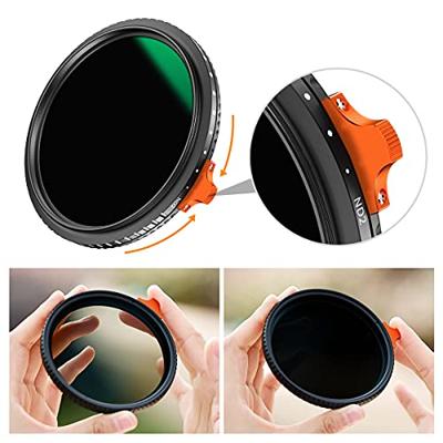 K&F Concept variabel ND filter ND2-400 Nano X 52mm - verstelbaar grijsfilter met nano coating