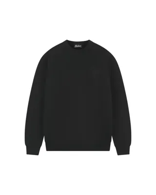 Malelions Oversized Emblem Knitted Sweater Heren Zwart - Maat S - Kleur: Zwart | Soccerfanshop