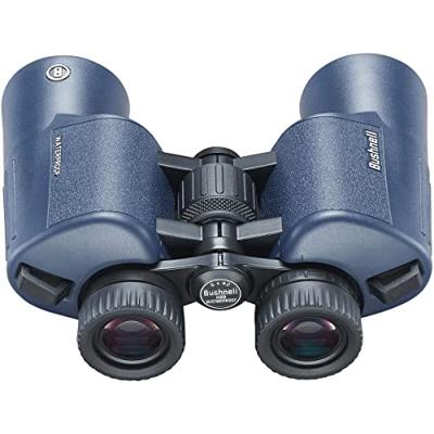 Bushnell - H2O 2-10x42 Donkerblauw Porro - Volledig Multicoated - Waterdicht/Fogproof - Twist Up Eyecups - Watersport - Varen