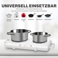 Clatronic DKP 3583 271699 Dubbele kookplaat Met handmatige temperatuursinstelling - thumbnail