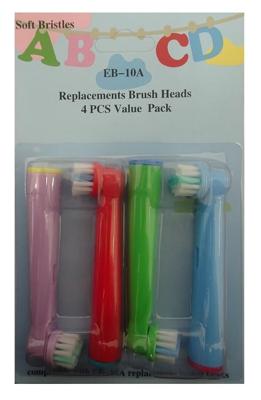 Huismerk Universele Opzetborstels Kids Stages Power - 4 stuks