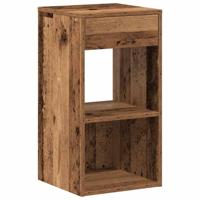 Nachtkastjes 2 st met lade 35x34x66,5 cm oud houtkleurig - thumbnail