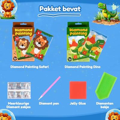 Knutselset 3d dotty art assorti | 48 stuks