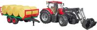 bruder Case IH Optum 300CVX met voorlader modelvoertuig - thumbnail