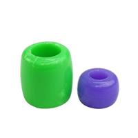 Colorations - gekleurde grote rijgkralen in emmer, 680 gram - thumbnail