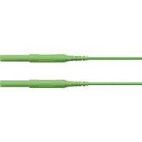 Schützinger Veiligheidsmeetsnoer Stekker 4 mm Stekker 4 mm 50.00 cm Groen 1 stuk(s) - thumbnail