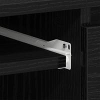 Bureau Zwart eiken 140 x 50 x 76 cm Bewerkt hout - thumbnail