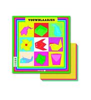 Vouwblaadjes vierkant 16x16cm 65gram assorti | 10 stuks - thumbnail