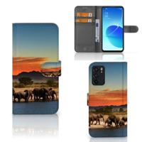 OPPO Reno6 5G | Telefoonhoesje | Met pasjeshouder | Olifanten - thumbnail