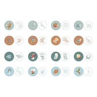 Bambolino Toys Little dutch stempels forest friends - 16st. - thumbnail