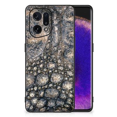 OPPO Find X5 Dierenprint Telefoonhoesje Krokodillenprint OPPO Find X5 Dierenprint Telefoonhoesje Krokodillenprint