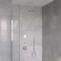 Regendoucheset Wiesbaden Dreams met Inbouwdeel en Plafonduitloop Chroom - thumbnail