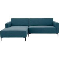 Goossens Bank Key West blauw, stof, 2-zits, modern design - thumbnail