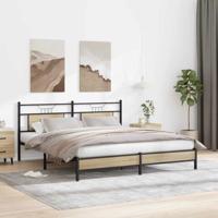 Bedframe zonder matras hout sonoma eikenkleurig 160x200 cm - thumbnail