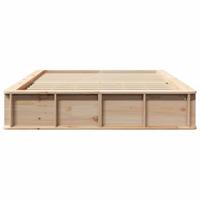 Bedframe met opslag Bruin 120 x 190 cm Hout - thumbnail