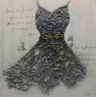 Schilderij - Handgeschilderd - Haute couture 100x100 - thumbnail