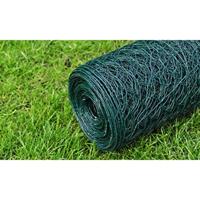 VidaXL Kippengaas 25x0,75 m staal met pvc-coating groen - thumbnail