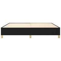 Bedframe zonder matras stof zwart 200x200 cm - thumbnail