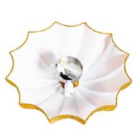 QAZQA Design plafondlamp goud zijden 52 cm 3-lichts - Plu - thumbnail