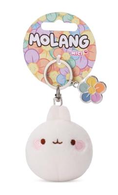 Molang Molang sleutelhanger met bloem - 6 cm - thumbnail
