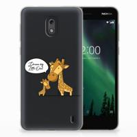 Nokia 2 Telefoonhoesje met Naam Giraffe - thumbnail