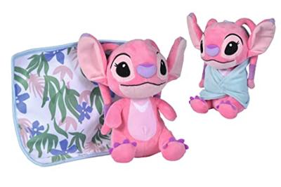 Disney Lilo & Stitch pluchen knuffel Blankee Angel met doudou - 25 cm