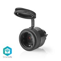 SmartLife Smart Stekker | Wi-Fi | IP44 | 3680 W | Randaarde stekker / Type F (CEE 7/7) | -5 - 40 °C | Android / IOS | Zwart - thumbnail
