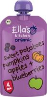 Ella's Kitchen Sweet potato pumpkin apple blueberrry 4+ mnd bio 120 Gram - thumbnail