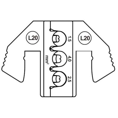 TOOLCRAFT TO-9625869 Krimpinzetstuk MCP 6.3/4.8K & SPT contact (SWS) 1.5 tot 2.5 mm² Geschikt voor merk TOOLCRAFT