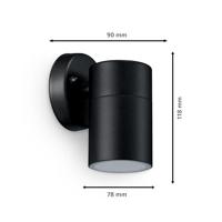 Philips LED Kylis 8720169266551 LED-buitenlamp (wand) GU10 Zwart - thumbnail