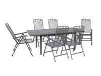 Greemotion Tuinset Toulouse (Uitschuifbare tafel + 6 klapstoelen, 140-200 x 74 x 90 cm) - thumbnail