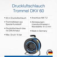 AS Schwabe 12622 Pneumatische luchthaspel 20 m 15 bar - thumbnail