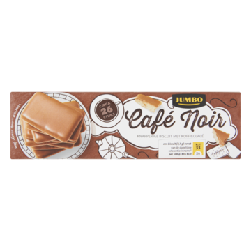 Jumbo Cafe Noir Knapperige Biscuit met Koffieglace 200 g